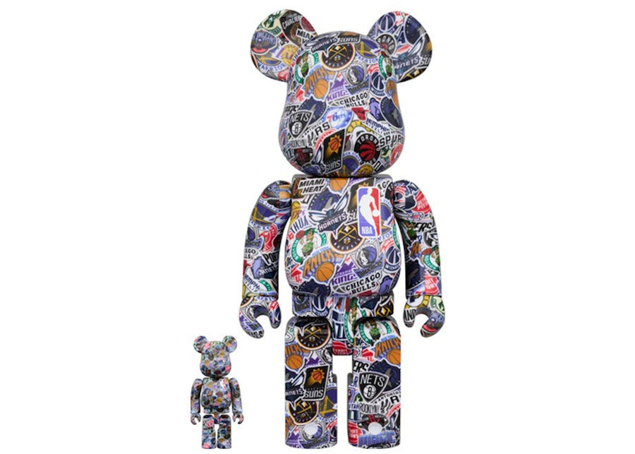 Coffret Bearbrick NBA 100 % et 400 %