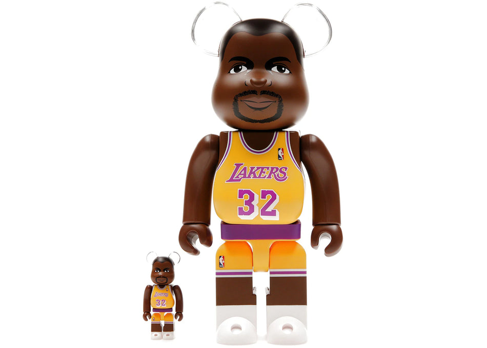 Bearbrick NBA Magic Johnson (Los Angeles Lakers) 100% & 400% Set