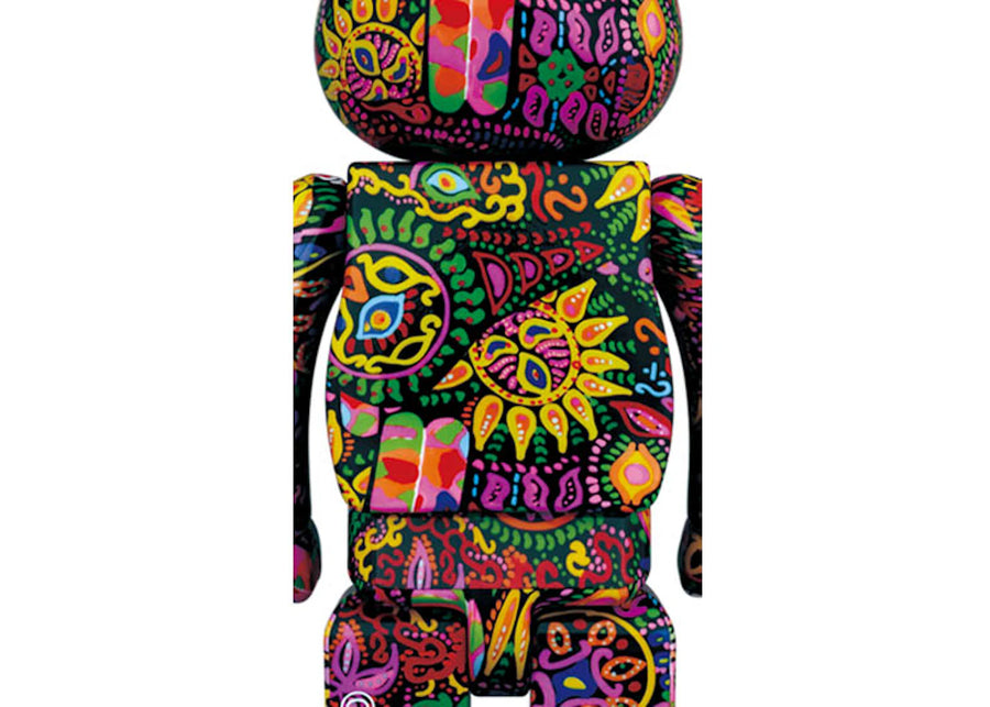Ensemble Bearbrick Psychedelic Paisley 100 % et 400 %