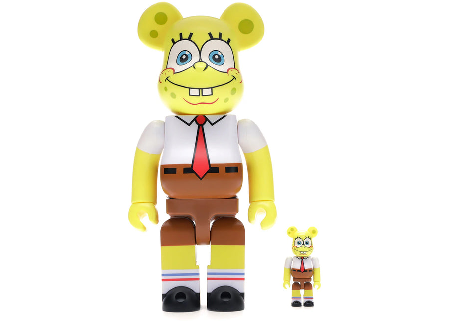 Bearbrick Spongebob 100% &amp; 400% Set Yellow