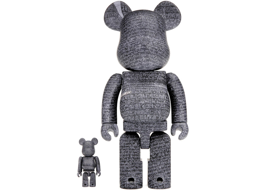 Bearbrick Le British Museum (La pierre de Rosette) - Coffret 100 % et 400 %