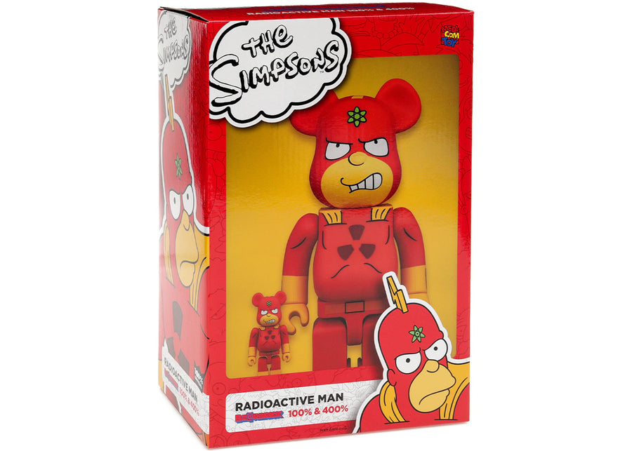 Coffret Bearbrick Les Simpsons L'Homme Radioactif 100 % et 400 %