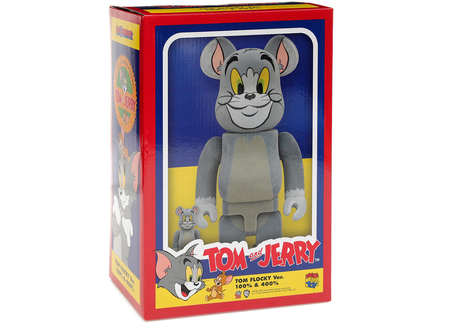 Bearbrick Tom et Jerry : Coffret Tom Flocky 100 % et 400 %