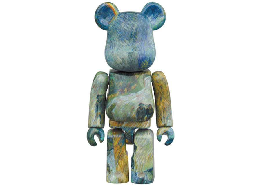 Coffret Bearbrick Van Gogh (Route de campagne en Provence la nuit) 100 % et 400 %