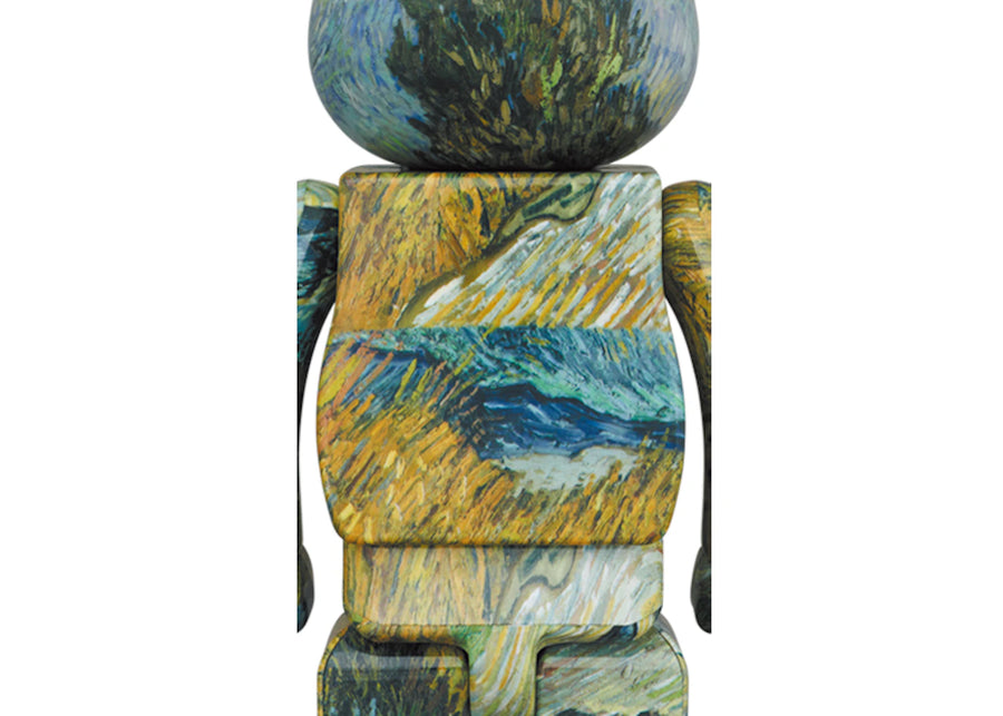 Coffret Bearbrick Van Gogh (Route de campagne en Provence la nuit) 100 % et 400 %