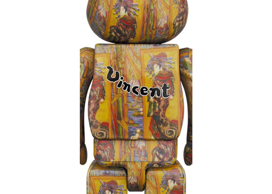 Bearbrick Musée Van Gogh Courtisane (d'après fer) Set 100 % et 400 %