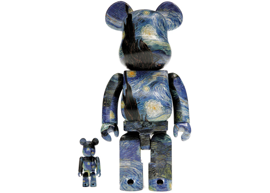Coffret Bearbrick Vincent van Gogh La Nuit étoilée 100 % et 400 %