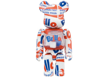 Bearbrick x Andy Warhol Brillo (2022) 100% & 400% Set