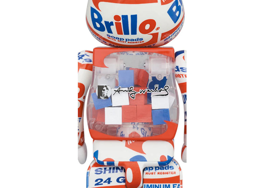 Bearbrick x Andy Warhol Brillo (2022) 100% & 400% Set