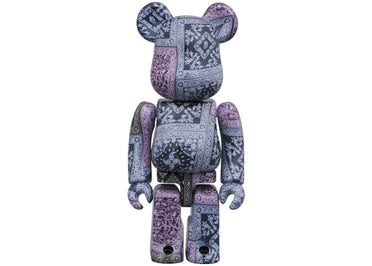 Bearbrick x BAPE Black Bandana 100% & 400% Set