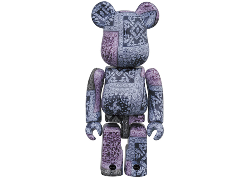 Bearbrick x BAPE Black Bandana 100% & 400% Set