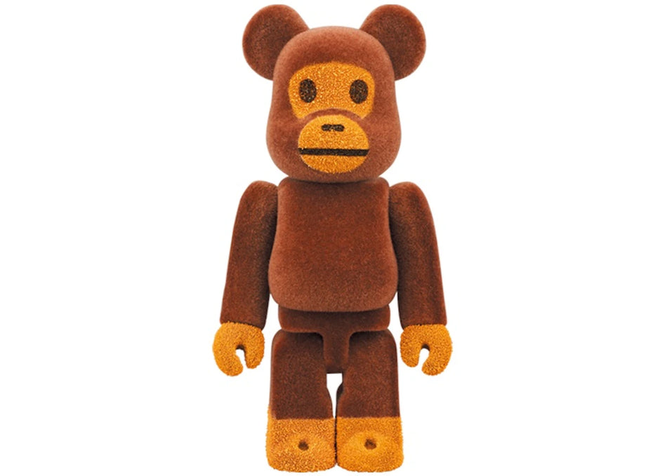 Bearbrick x Bape Baby Milo Flocky Ver. 100% & 400% Set