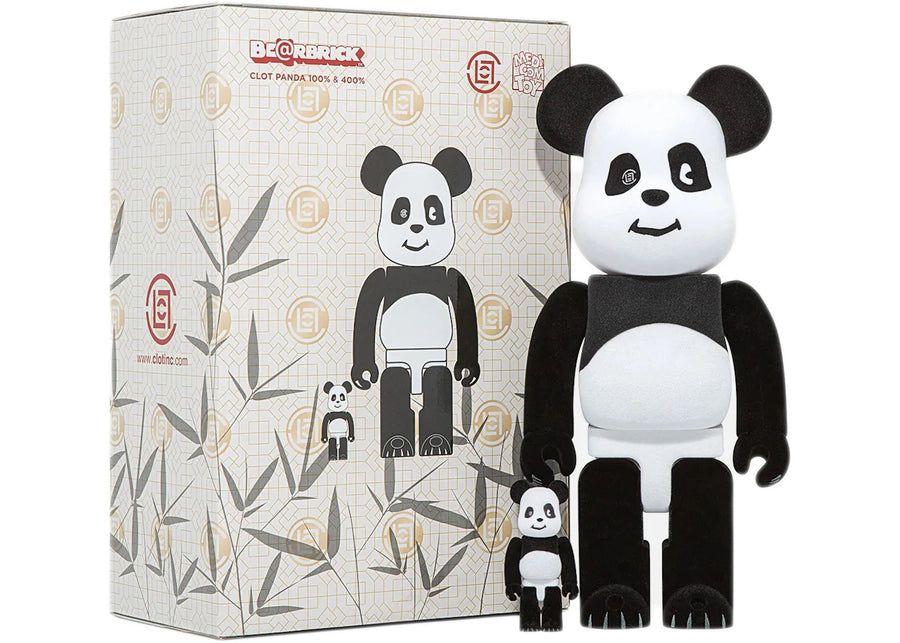 Bearbrick x CLOT Panda 100% & 400% Set