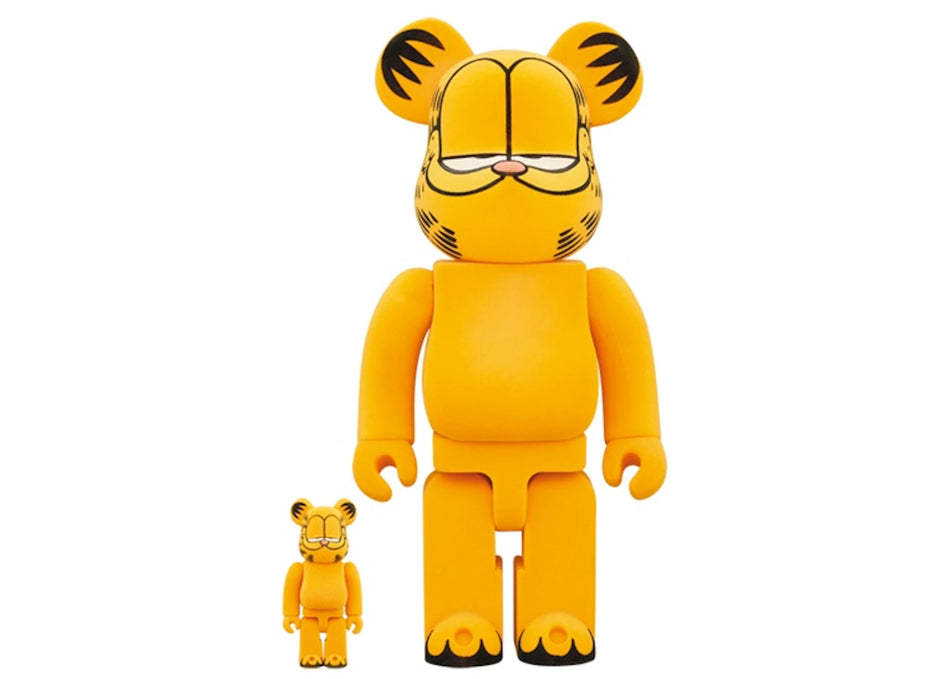 Bearbrick x Garfield Flocky Ver. 100% & 400% Set