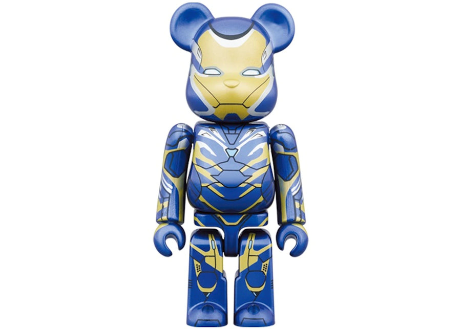 Ensemble Bearbrick x Marvel Iron Man Rescue Suit 100 % et 400 %