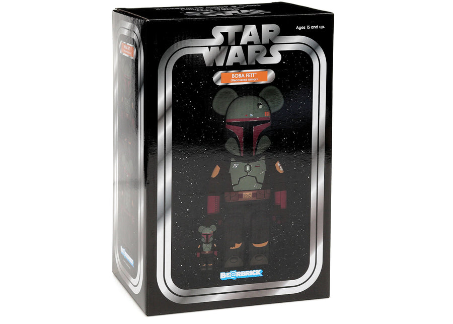 Bearbrick x Star Wars Boba Fett (Armure récupérée) - Set 100 % et 400 %