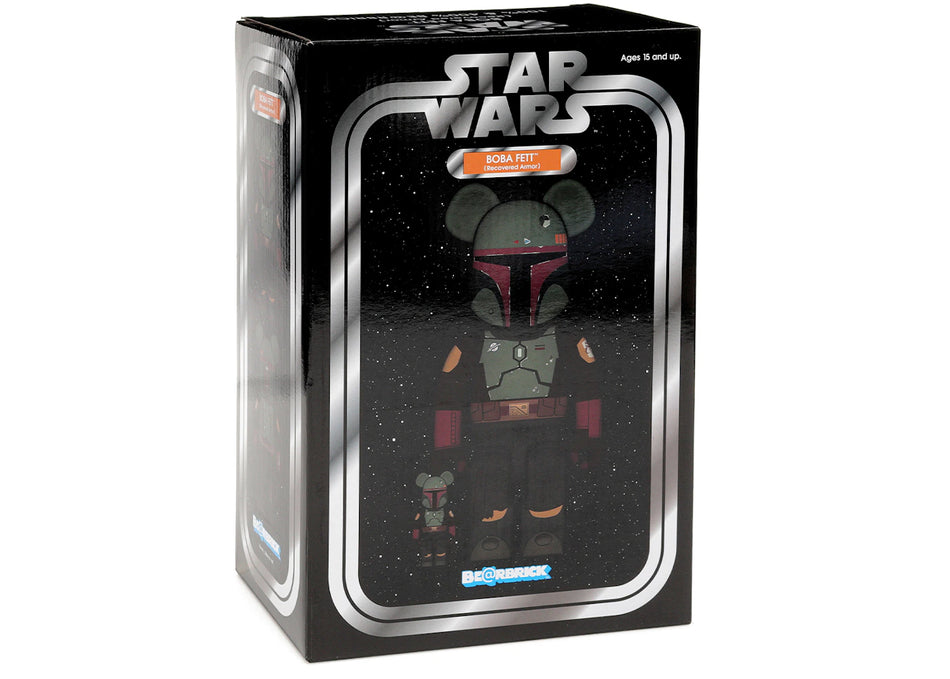 Bearbrick x Star Wars Boba Fett (Recovered Armor) 100% & 400% Set