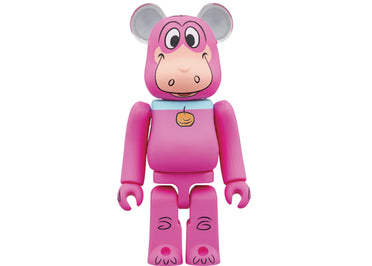 Bearbrick x The Flintstones Dino 100% & 400% Set Pink