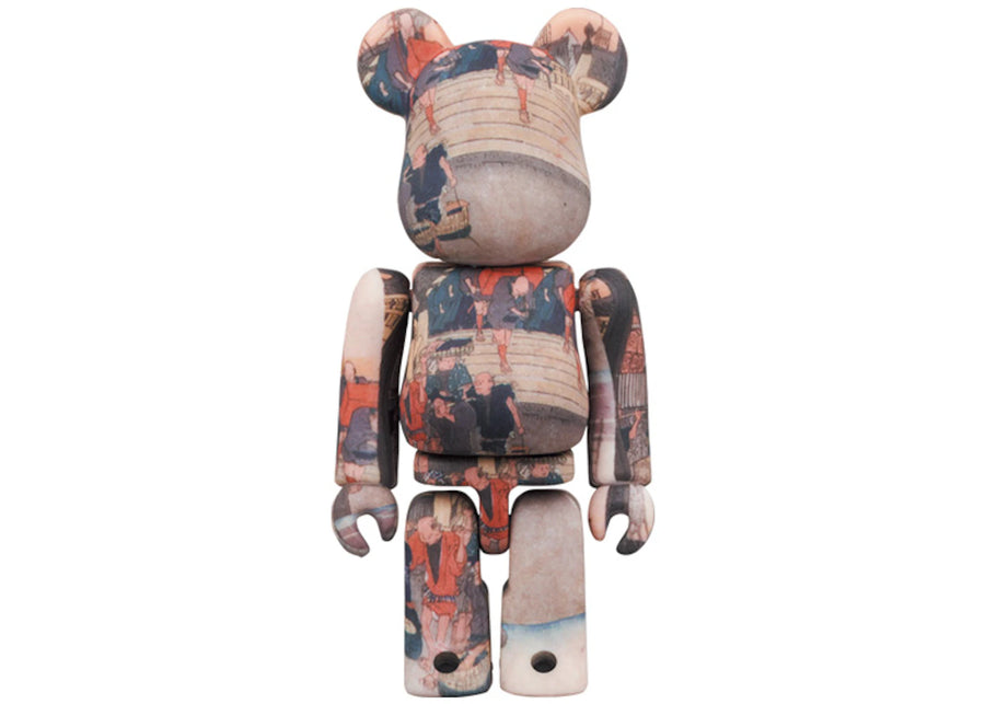 Bearbrick x Musée national de Tokyo Hiroshige Utagawa (Cinquante-trois stations du Tokaido) Coffret Nihonbashi 100 % et 400 %