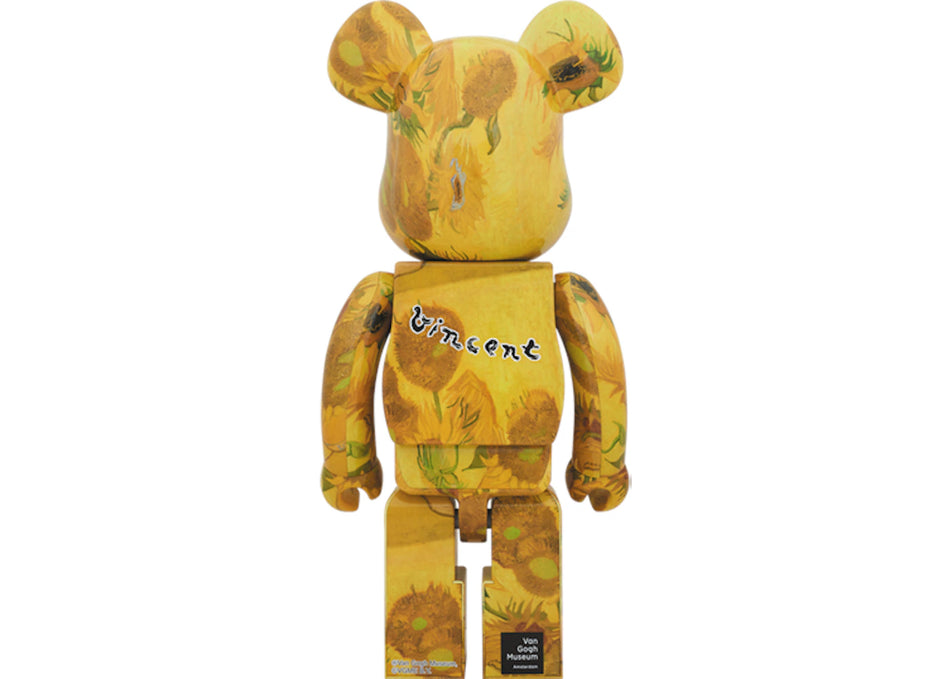 Bearbrick x Van Gogh Museum Sunflowers 1000% Yellow