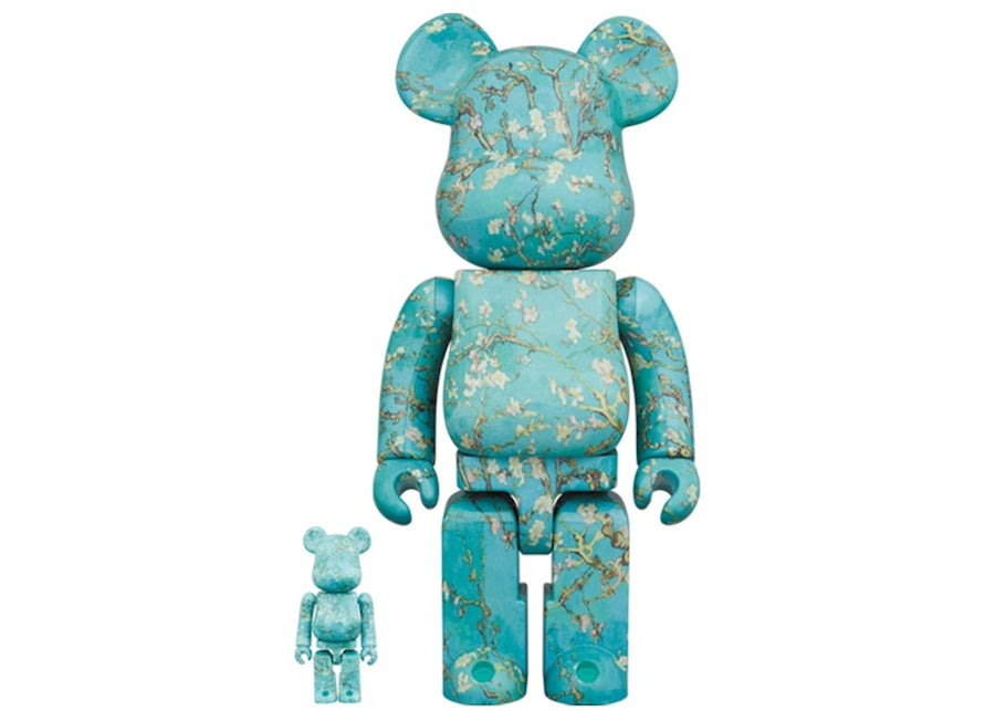 Bearbrick x Musée Van Gogh - Coffret Van Gogh (Amandier en fleurs) 100 % et 400 %