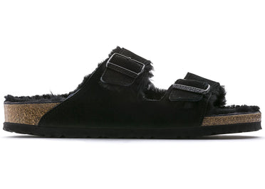 Birkenstock Arizona Shearling Suede Leather Black