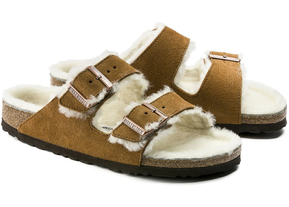 Birkenstock Arizona Shearling Suede Mink