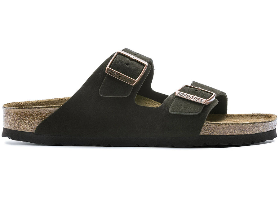 Birkenstock Arizona à semelle souple en daim couleur moka