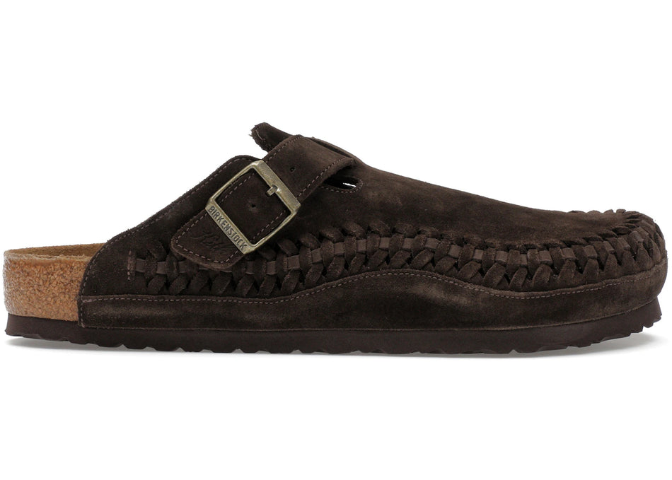 Birkenstock Boston Braided Suede Kith Mocca