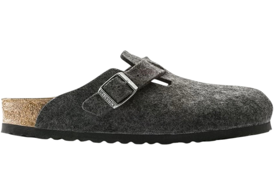 Birkenstock Boston Wool Felt Anthracite