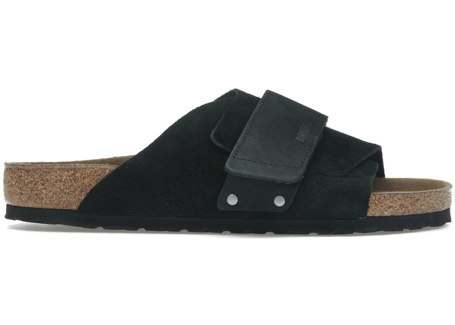 Birkenstock Kyoto en daim nubuck noir