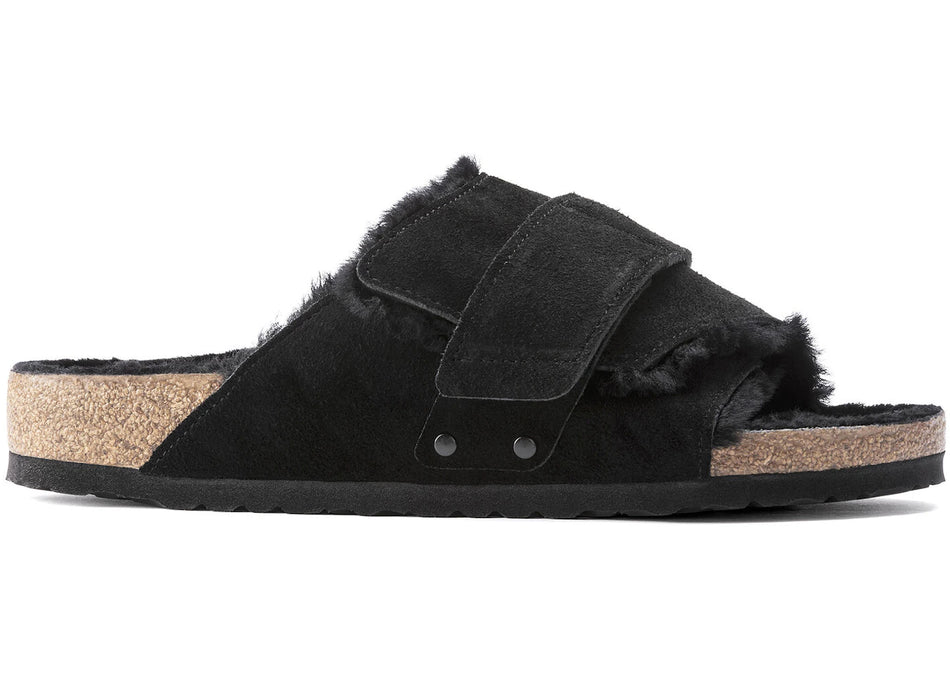 Birkenstock Kyoto Shearling Suede Black