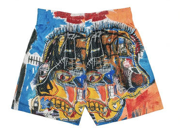 Bravest Studios Jean Michel Basquiat Shorts Orange