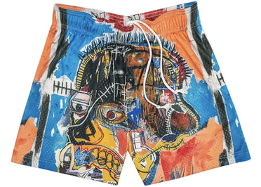 Bravest Studios Jean Michel Basquiat Shorts Orange