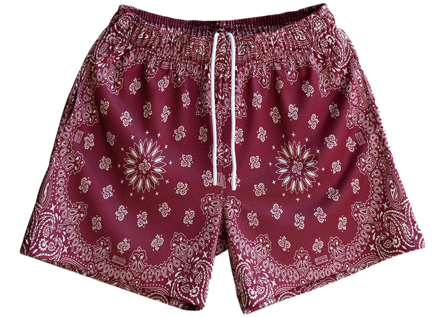 Short à motifs cachemire bordeaux de Bravest Studios