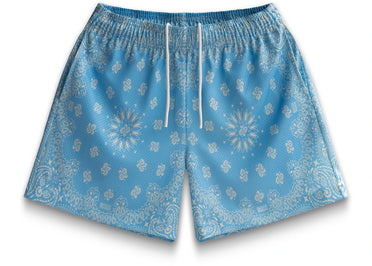 Bravest Studios Paisley Shorts Light Blue