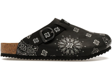 Bravest Studios Suede Paisley Clogs Black
