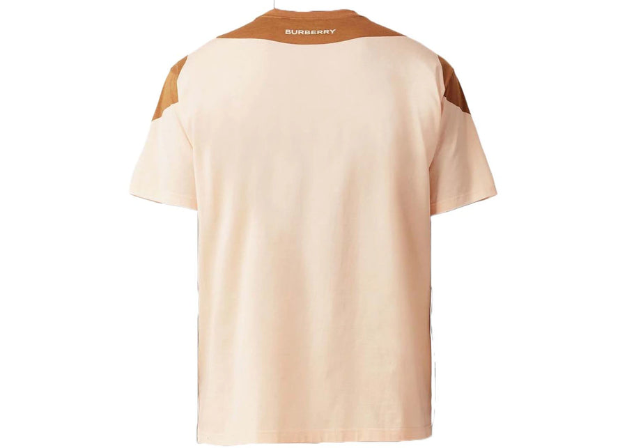 T-shirt Burberry marron à imprimé abstrait