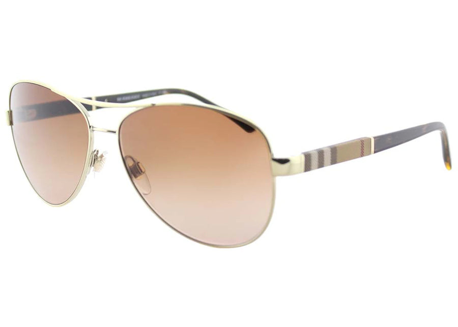 Lunettes de soleil aviateur Burberry dorées (BE_3080_114513)