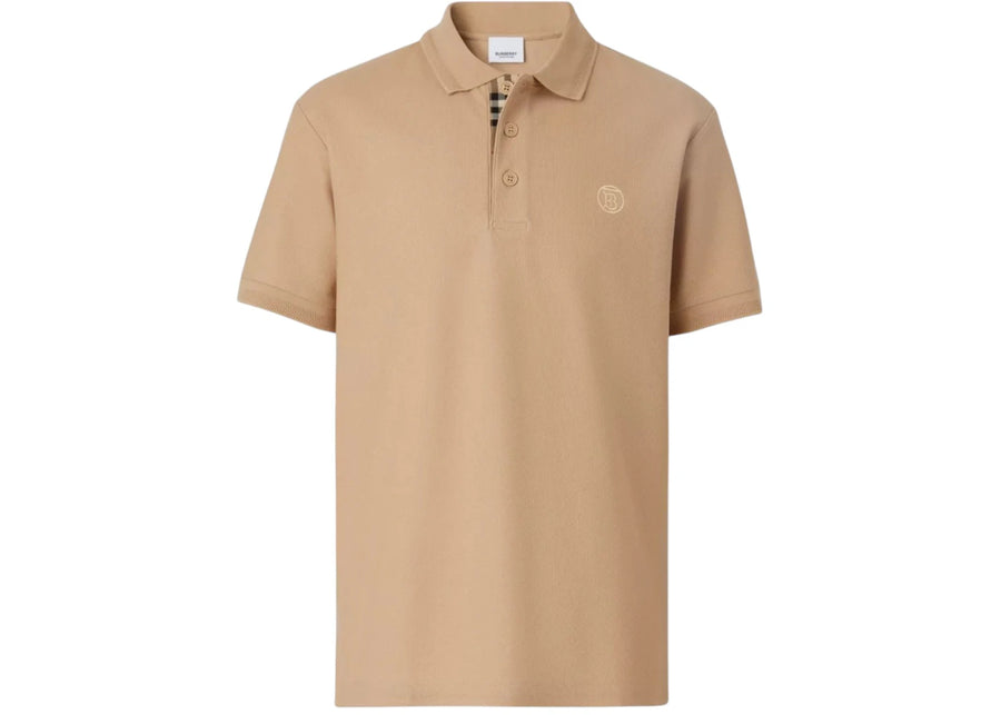 Chemise Burberry à logo rond camel beige
