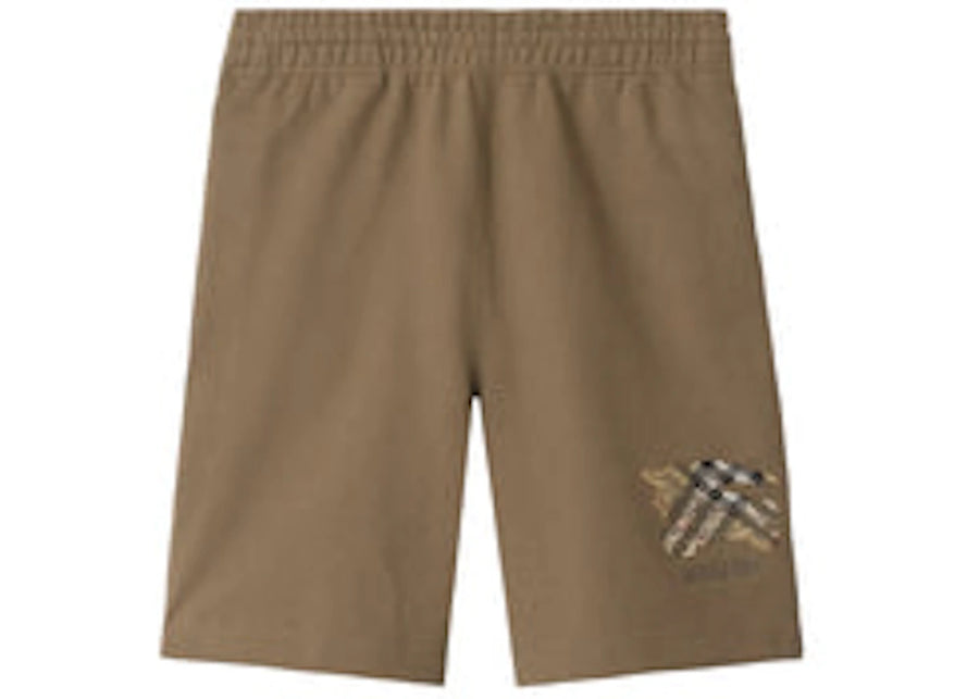 Burberry Brown Elastic Waist Shorts Clay Brown