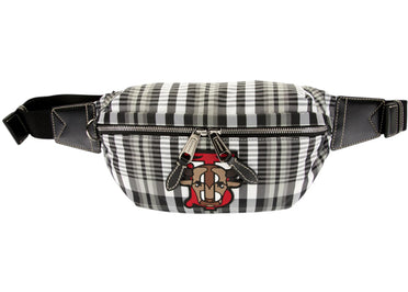 Burberry Bull Logo Sonny Belt Bag Black/White