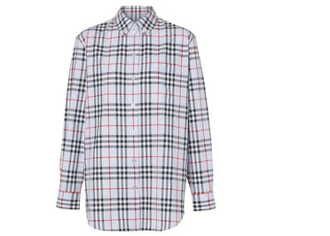 Burberry Button-down Collar Vintage Check Shirt Blue