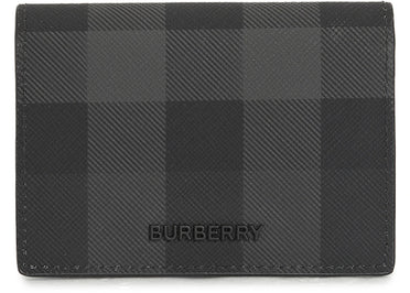 Porte-cartes Burberry Check Charbon