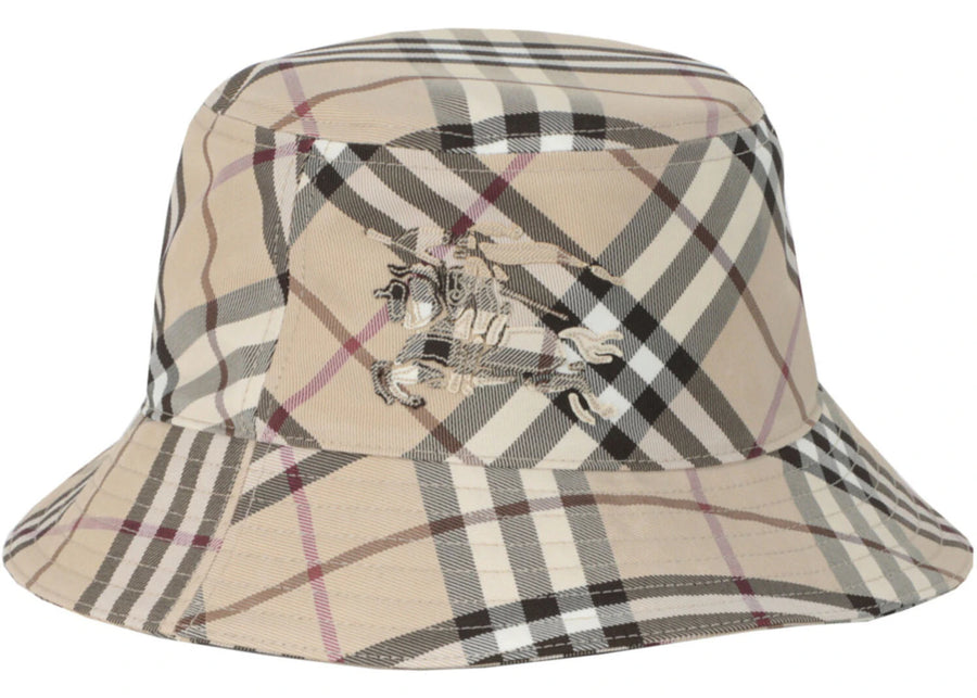 Burberry Check EKD Bucket Hat Alabaster Multi