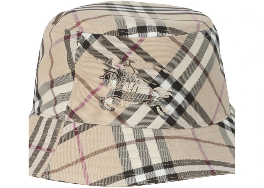 Burberry Check EKD Bucket Hat Alabaster Multi