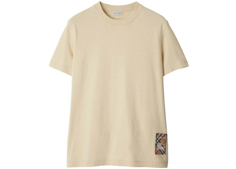 T-shirt Burberry à carreaux couleur noix de muscade