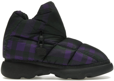 Burberry Check Pillow Boot Black Purple (Women's)