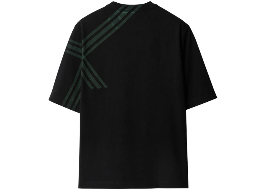 T-shirt à manches courtes Burberry à carreaux noirs