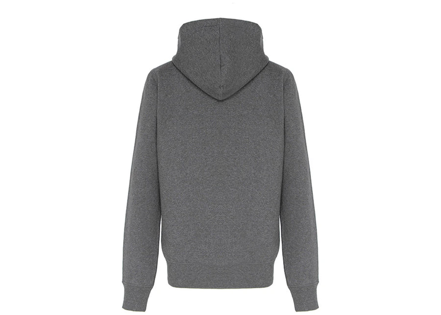 Burberry Clarendon Check Hood Zip Up Hoodie Gray